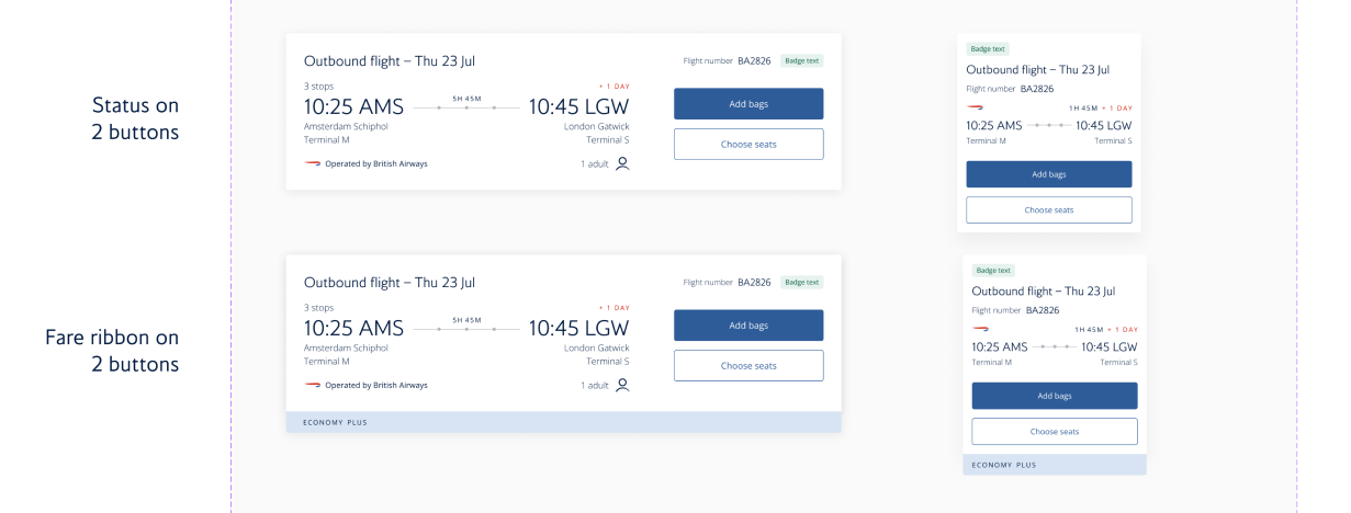 Image of some complex flight cards